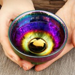 Colorful Yaobian Jian Ware Tea Bowl