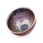Purple Gold Relief Oil Drop Jian Ware Tea Bowl