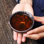 Purple Gold Oil Drop Jian Ware Tea Bowl