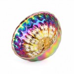 Colorful gilded peacock built lamp