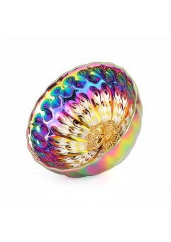 Colorful gilded peacock built lamp
