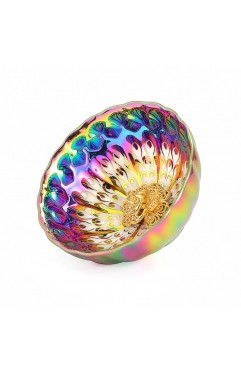 Colorful gilded peacock built lamp