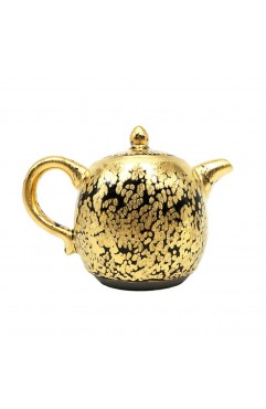 Gold oil drops to build a teapot