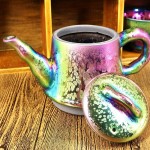 Iridescent Rainbow Jian Ware Teapot