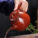 Red Partridge Spot Jian Ware Teapot