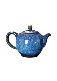 Kiln-Changed Starry Hare's Fur Teapot
